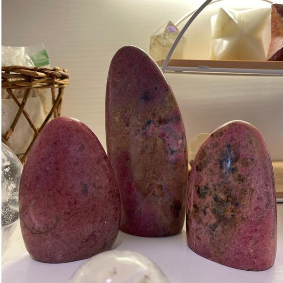 Pretty Pink Rhodonite Freeform - Picture 10 of 10